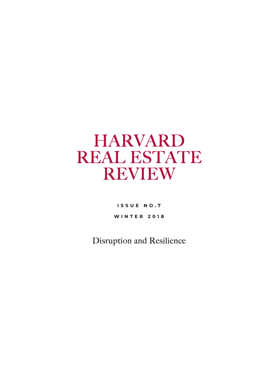 Harvard Real Estate Review issue 7